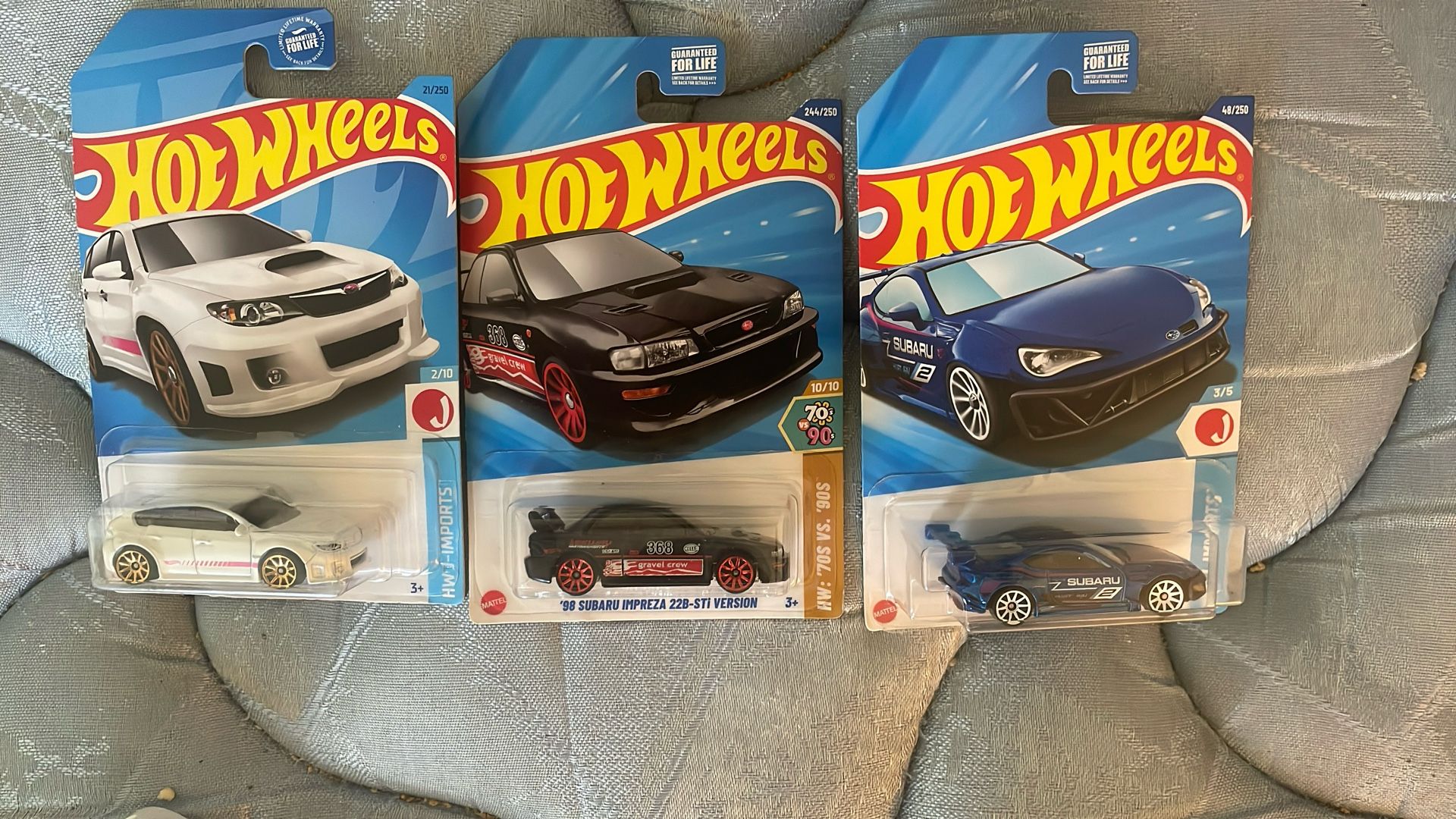 Hit Wheels Lot Of Three Subaru WRX Sti BRZ