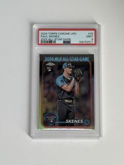 Topps Paul Skenes rc Psa 9