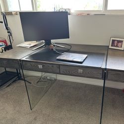 Office Desk And File Cabinet Set