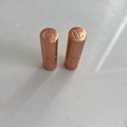 2 x Charlotte Tilbury Pillow Talk Fair Lipsticks 