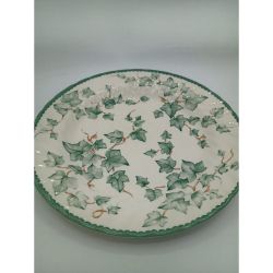 White Green Country Vine Plate 062