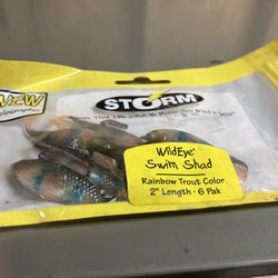 Vintage Storm WildEye Swim Shade Rainbow Trout Color 2” Length 6 Pack New