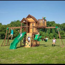 Skyfort II Cedar Wood Swing Set 