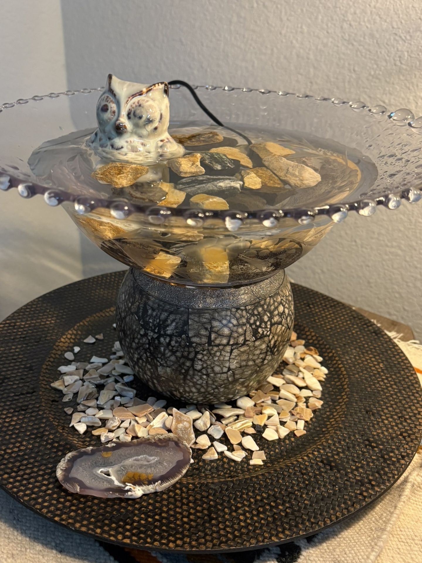 Decorative One-Of-A-Kind Artisan Water Fountain