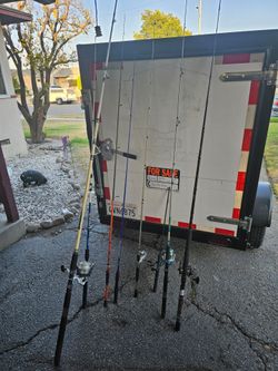 Used fishing poles