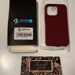 Cordking iPhone 13 Pro Max 6.1" Plum Case