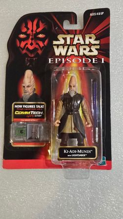 Vintage Hasbro Star Wars Episode I - Ki-Adi-Mundi w/Lightsaber Action Figure