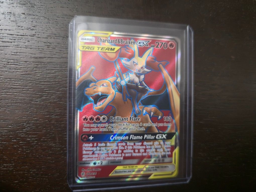 Charizard And Braixen Ultra Rare Pokemon Card