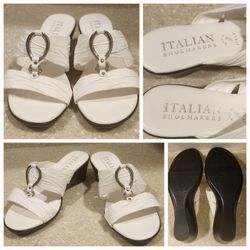 Italian Shoemakers Woman's Finer Wedge Sandle's Size 6M. Comfortable, light weight . $20