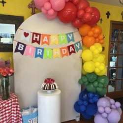 Backdrops and Balloon Garland
