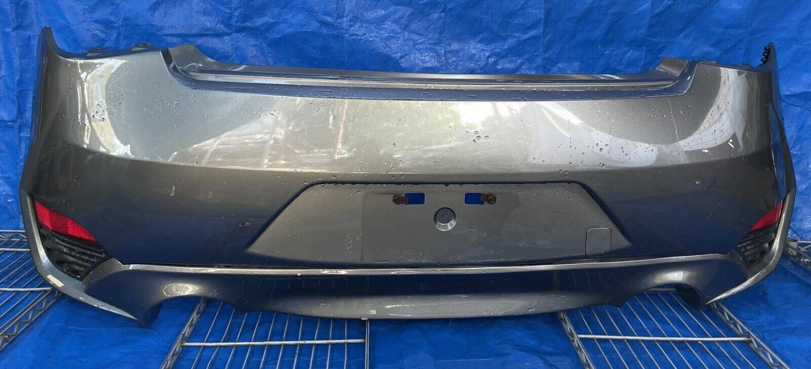 INFINITI Q60 REAR BUMPER COVER ASSEMBLY GRAY (KAD) WO PARK ASSIST