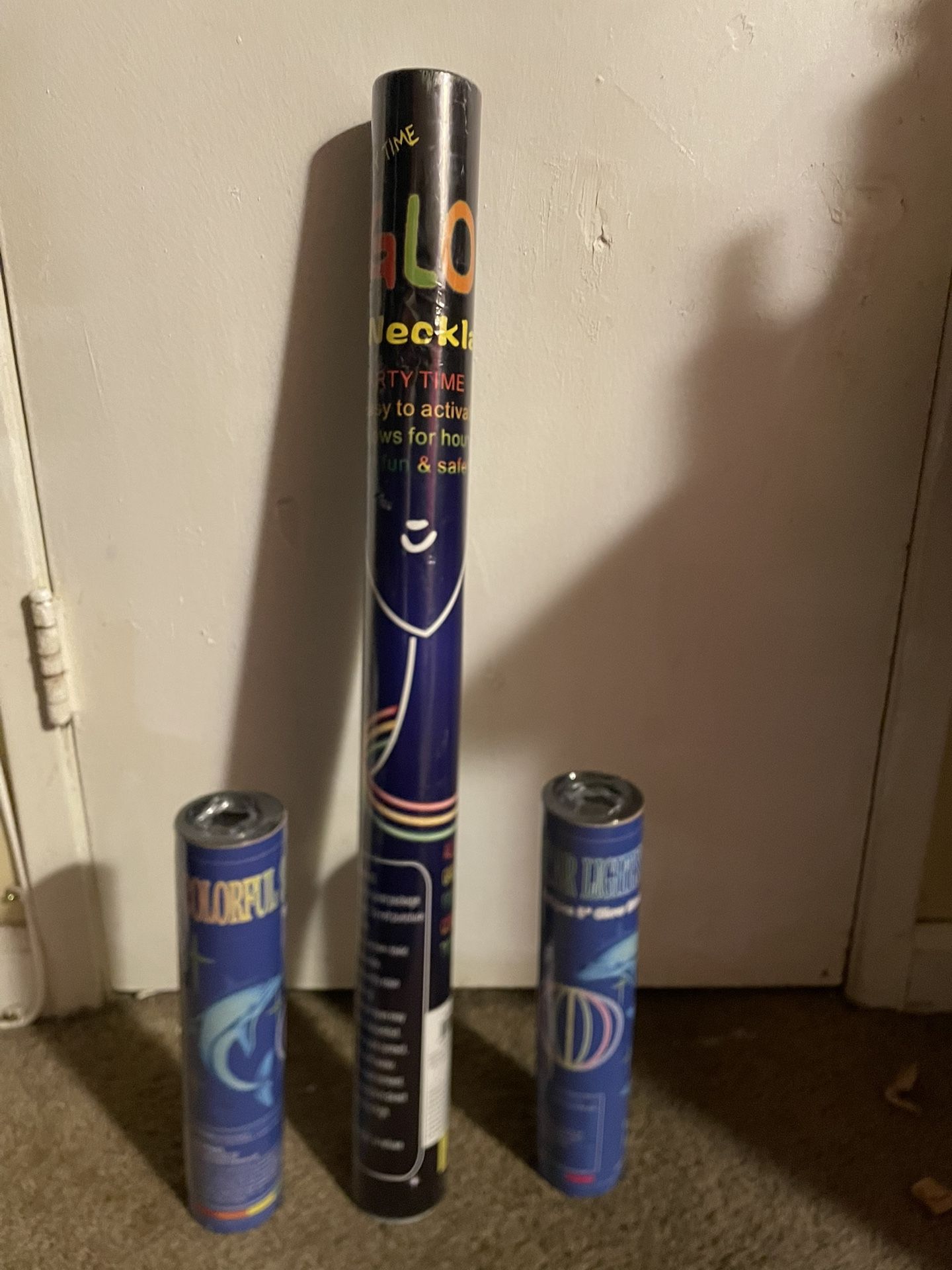 1 100pc Glow Necklace & 2x 100pc Glow Bracelets