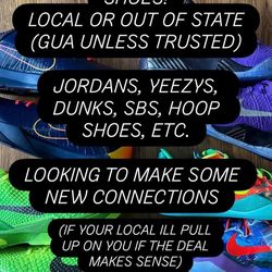 BUYING SHOES! DM ME FOR A QUOTE!