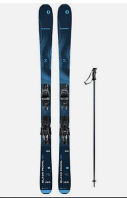 2024 BLIZZARD BLACK PEARL 88 SKIS 153cm w/TYROLIA ATTACK 11GW BINDINGS.