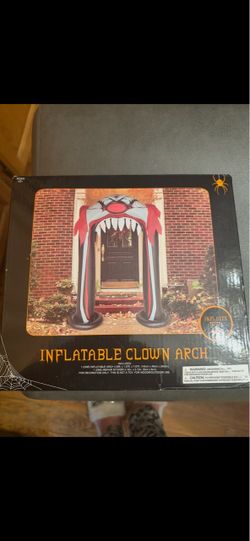 Inflatable Clown Arch Halloween Decoration. Brand new