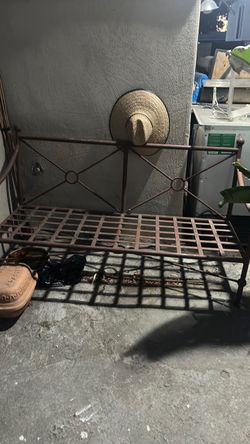 Cast iron bench