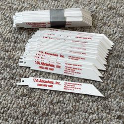 Abrasive Sawzall blade 6 IN. 14 TPI. Lot of 50