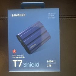 SAMSUNG T7 Shield 2TB Portable SSD, Solid State Drive (MU-PE2T0R/AM, 2022)