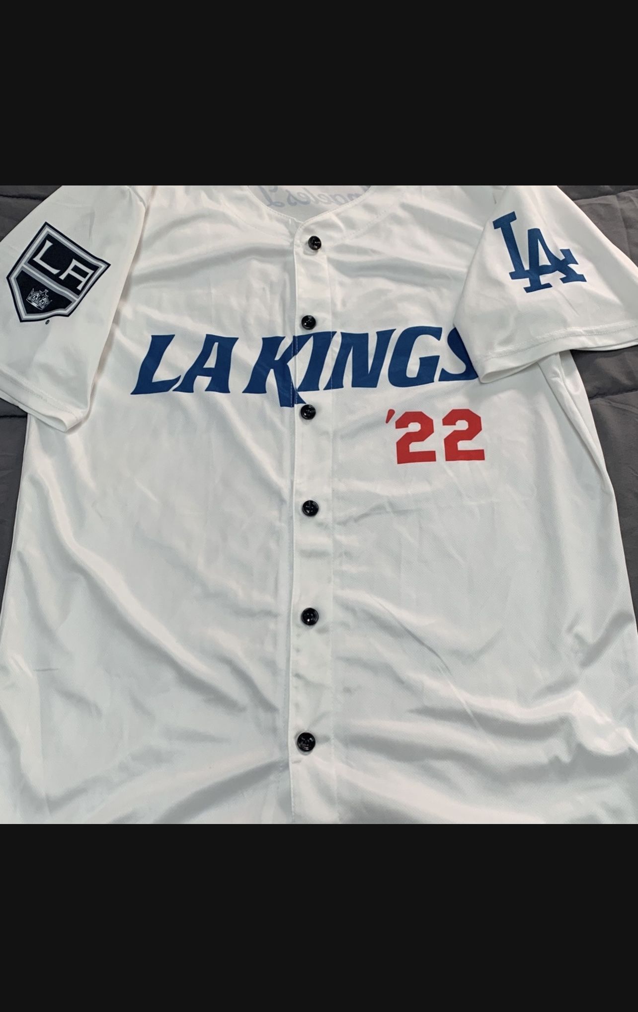 Large Or Medium Men's LA Dodgers And LA KINGS jersey Available For