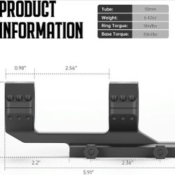 1 inch 30mm 34mm Cantilever Scope Mount,