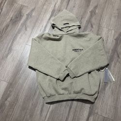 Heather grey Essentials hoodie
