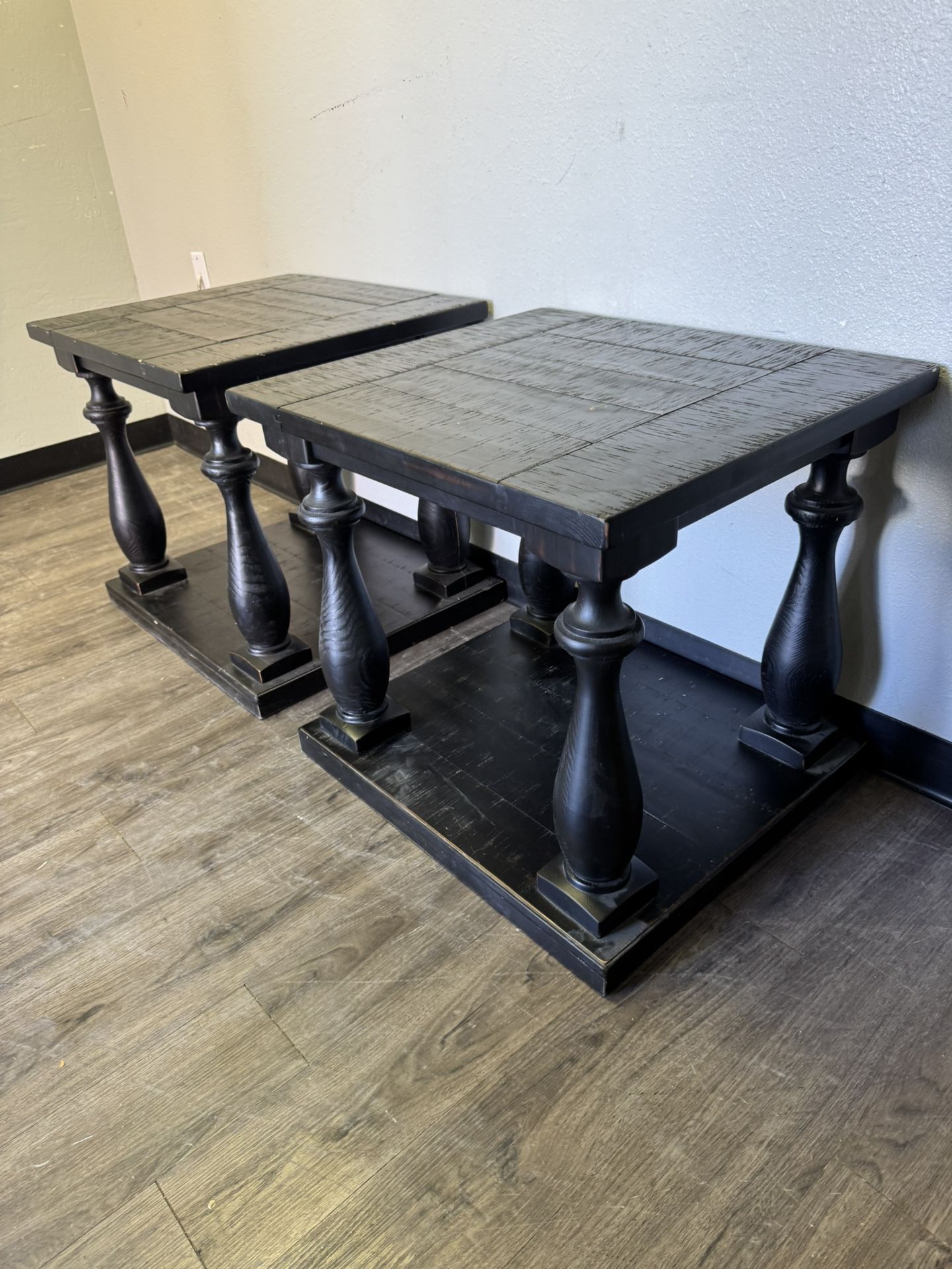 Black Wood End Tables