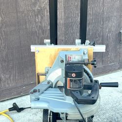 Delta miter saw with Craftsman stand
