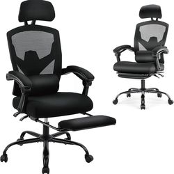 Ergonomic Mesh Office Chair with Footrest
