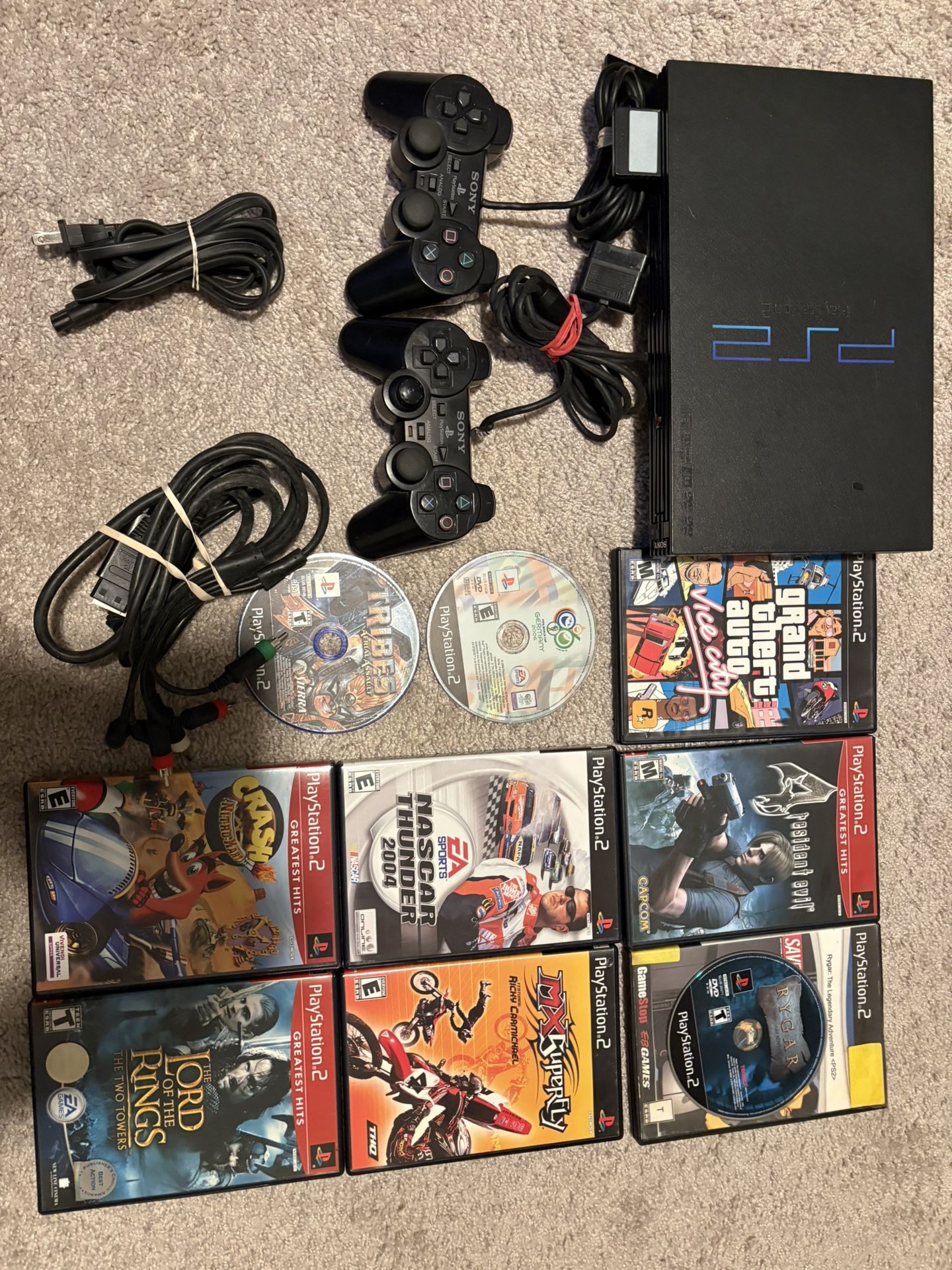 PlayStation 2 PS2 + 9 Games (hablo Espanol)