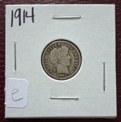 1914 Barber Dime 10c High Grade
