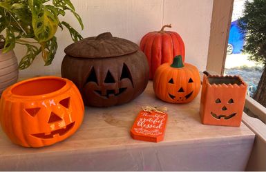 Halloween Pumpkin Decoration Set of 5