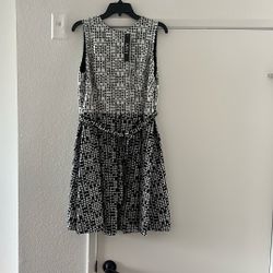 Black and white dress