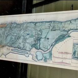 Historical Egbert L. Viele Sanitary & Topographical Map of The City and Island