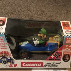 Official Mario Kart Luigi Remote Control Car Mach 8 Carrera RC 