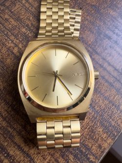 Nixon Time Teller Gold Watch