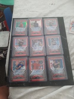 9 Autograph Baseball cards