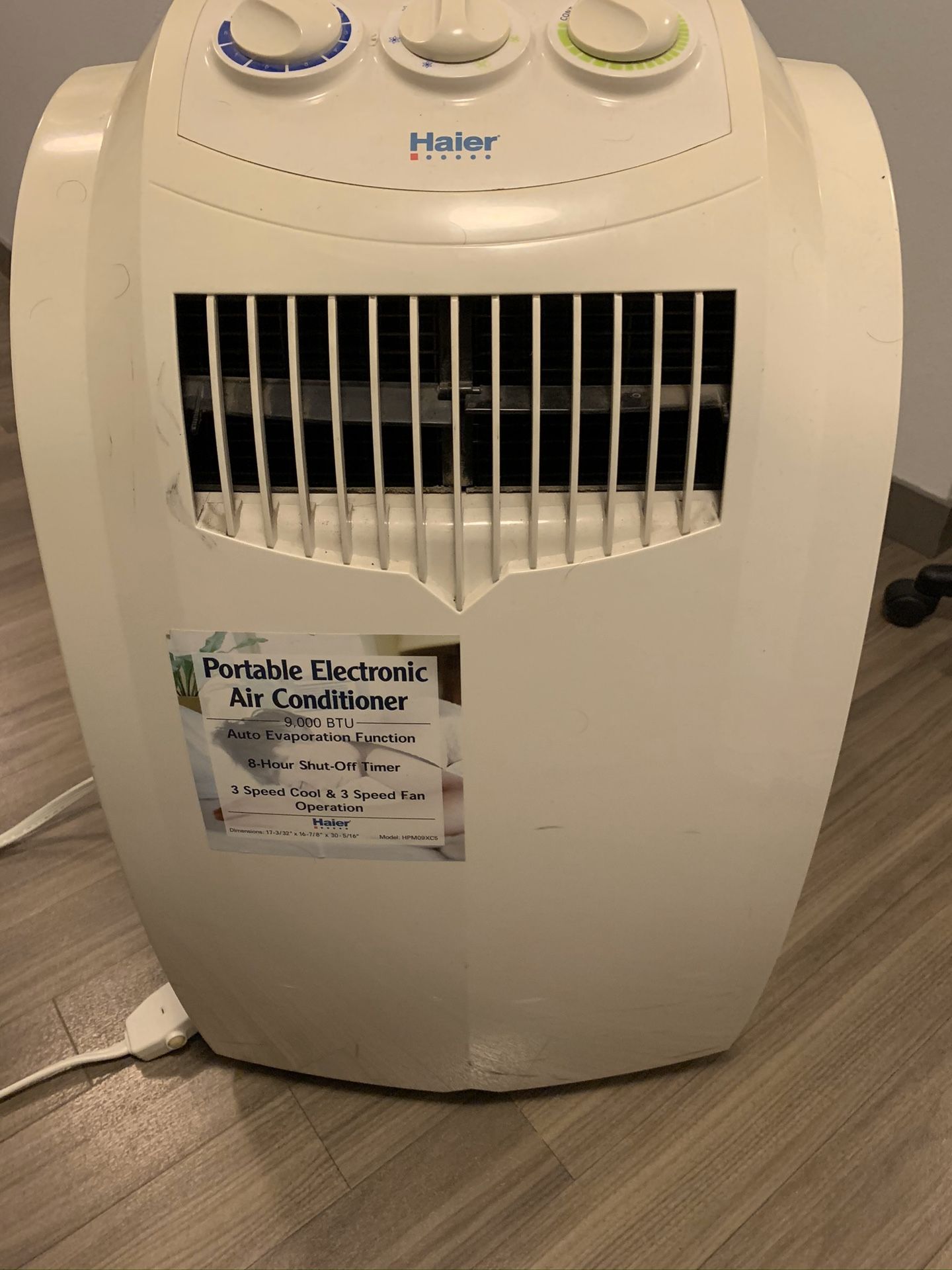 Haier Portable Air Conditioner 9000 BTU