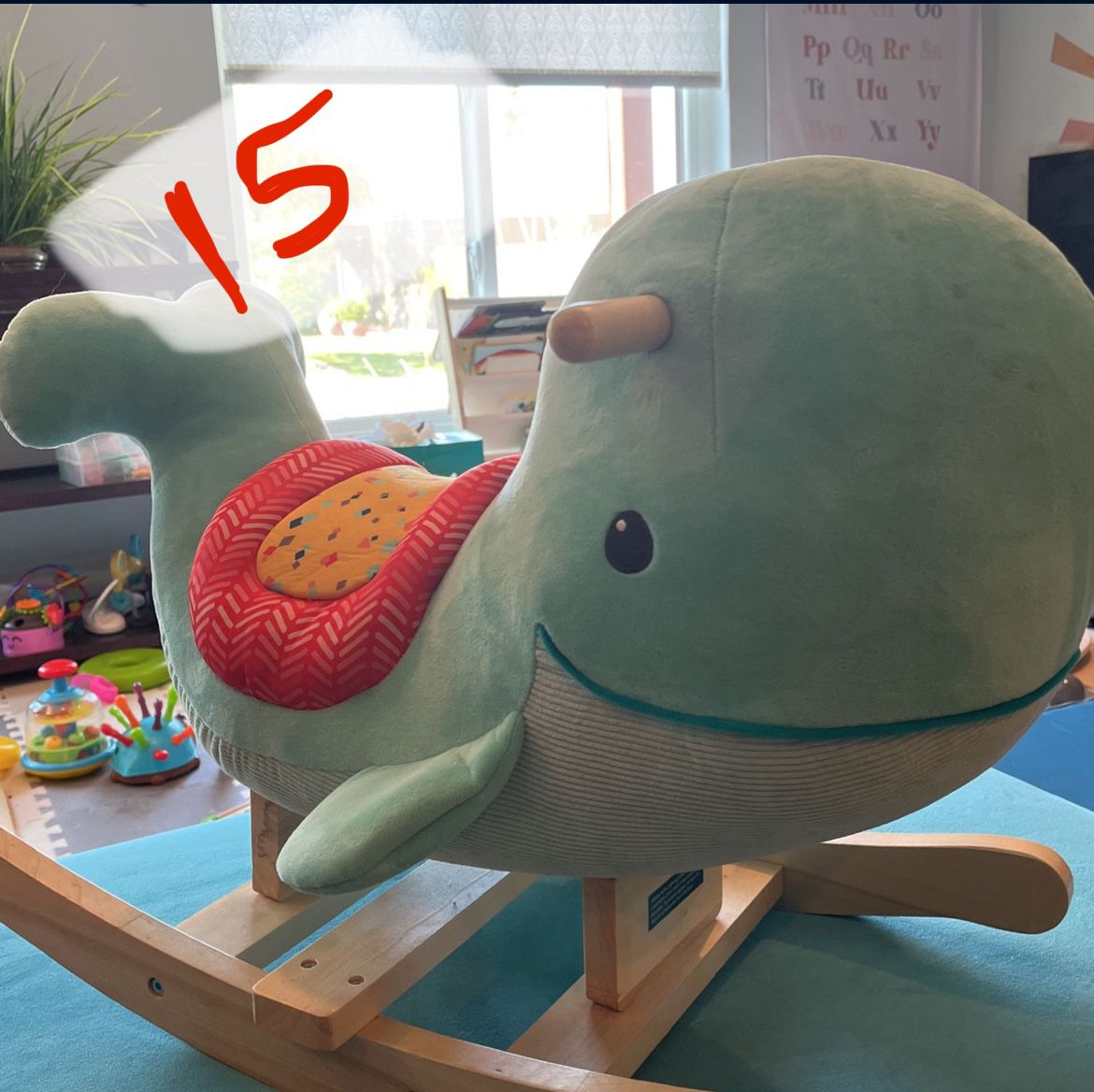Whale Baby Toddler Rocker Rocking Chair