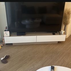 TV The Stand For TVs Up To 75 Inch With 2 Shelves 