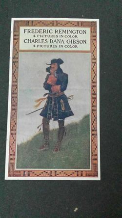 Antique Artists proofs - Frederic Remington & Charles D. Gibson