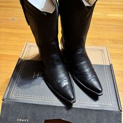 Blackjack X Pinto Ranch Exclusive Ranch Hand Snip Toe Cowboy Boot 9.5