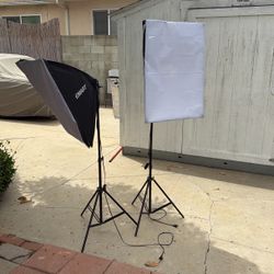 EMART Photography Softbox Lighting Kit – 2 Lights with Adjustable Stands