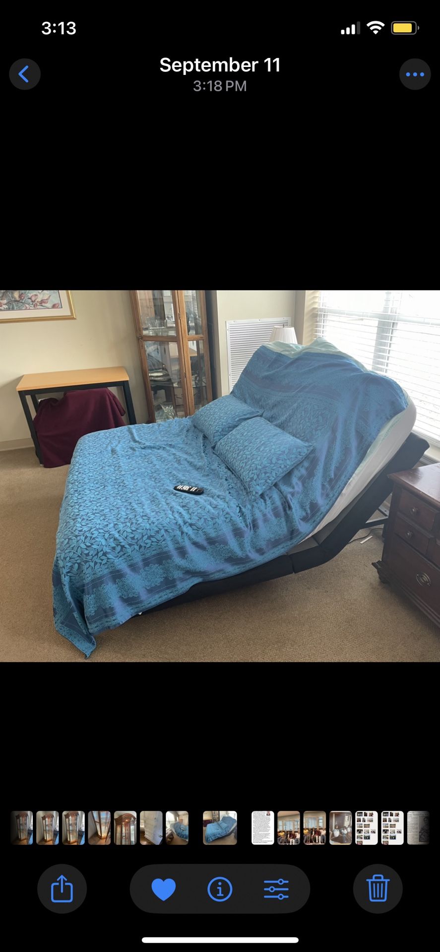 Ghost Bed, Queen mattress, adjustable base 4yo