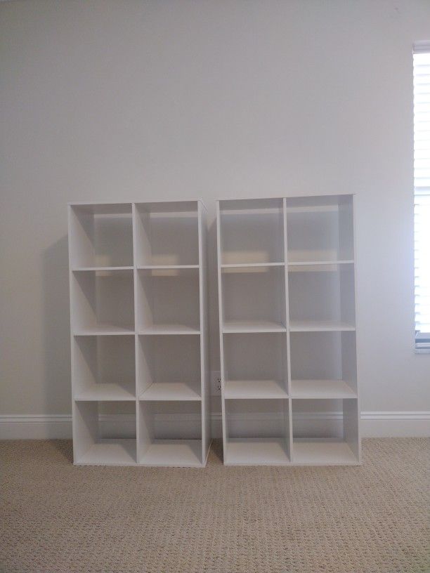 8 Cube Bookshelf, Set Of Two
