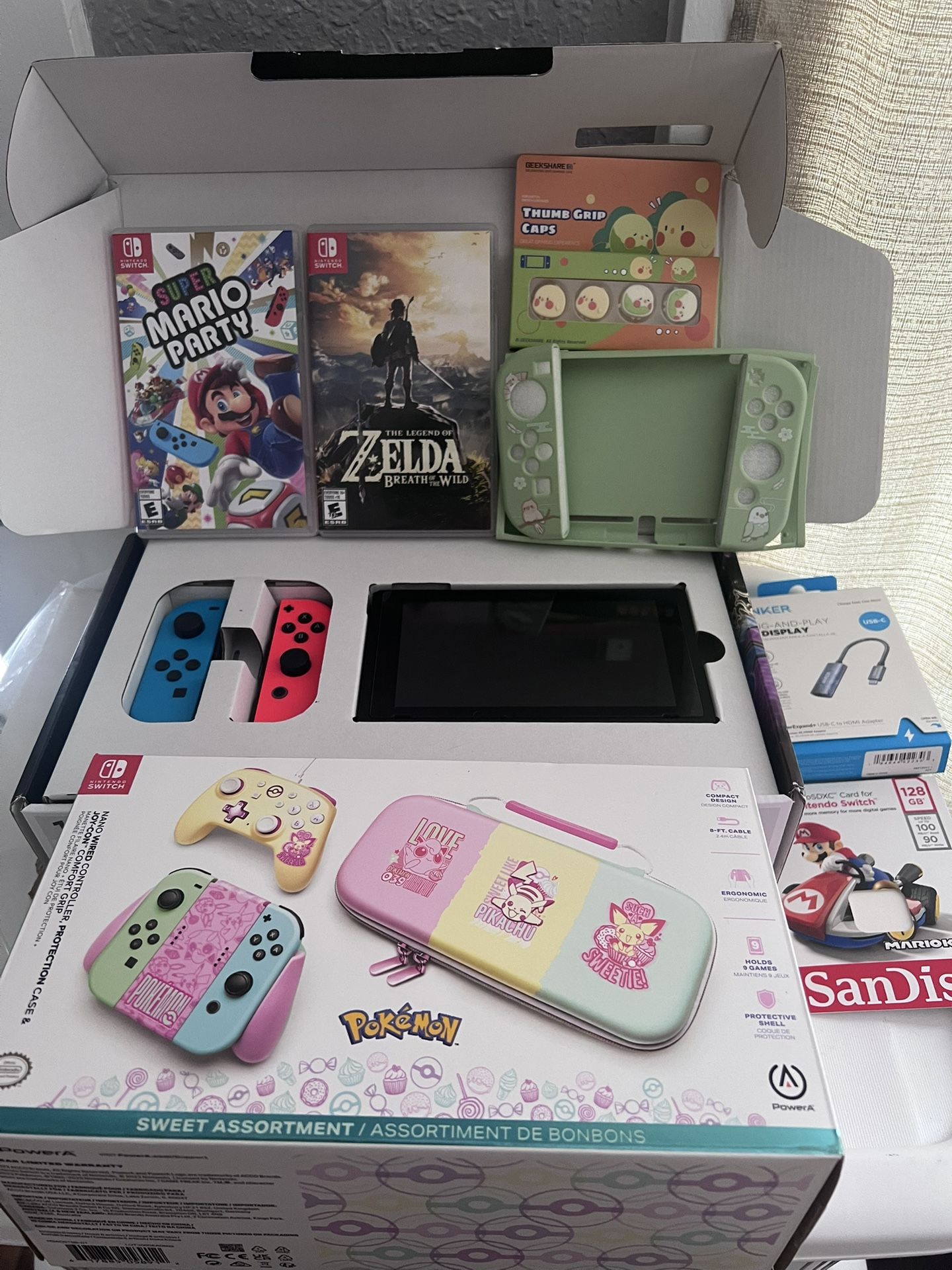 Nintendo Switch Bundle (Mario Party + Zelda)
