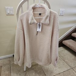 Brand new 4XL zipper, soft cozy sweater