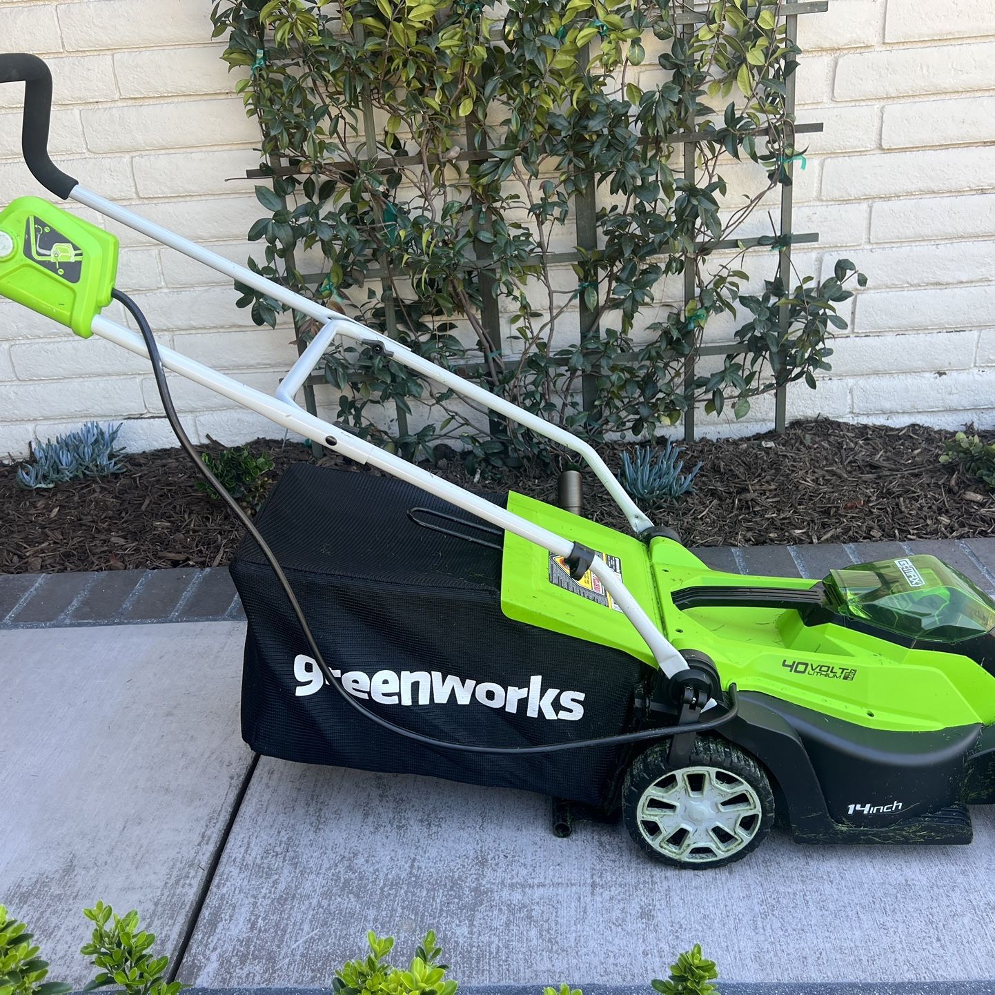 Used Once! Quality Electric Mower And Leaf Blower