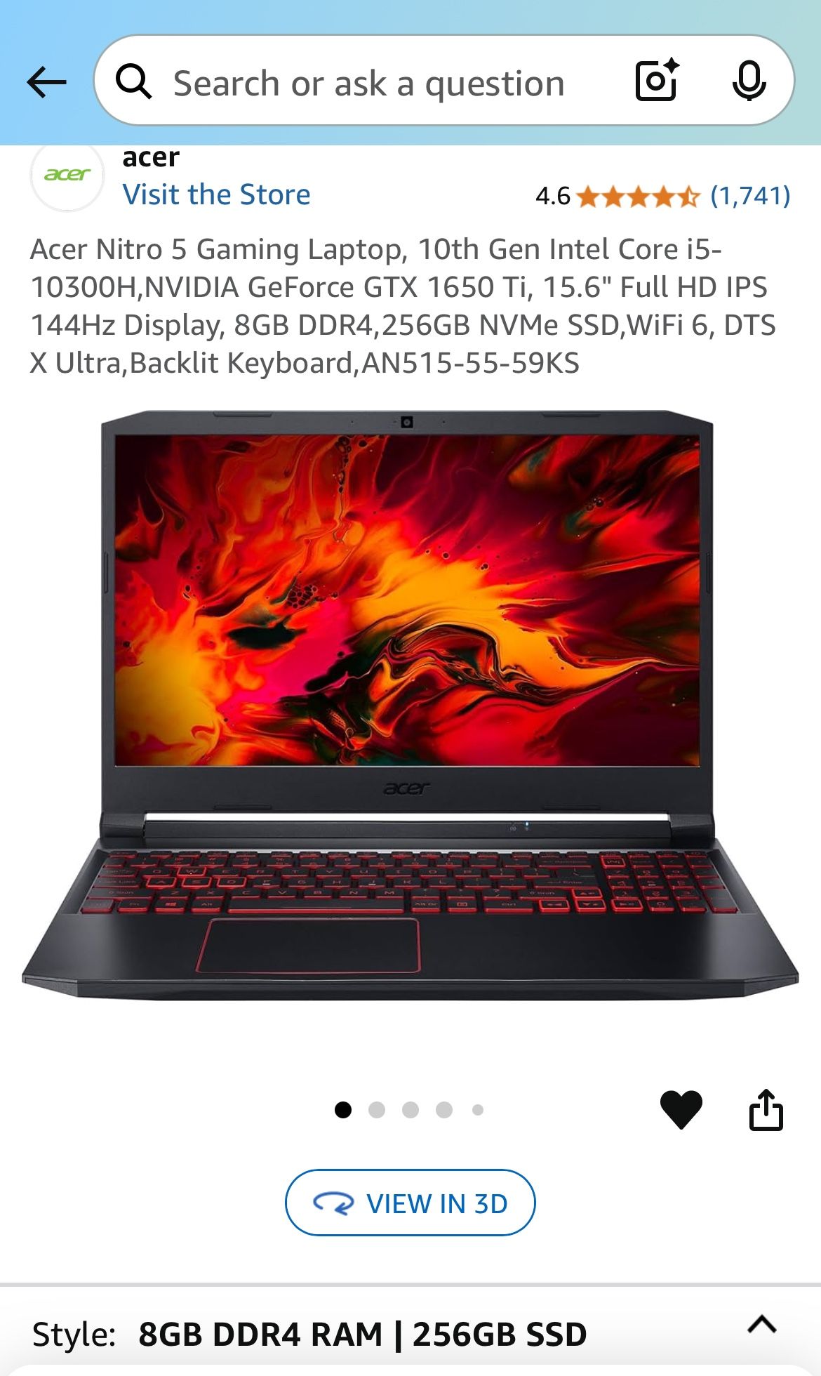 ACER NITRO 5 GAMING LAPTOP