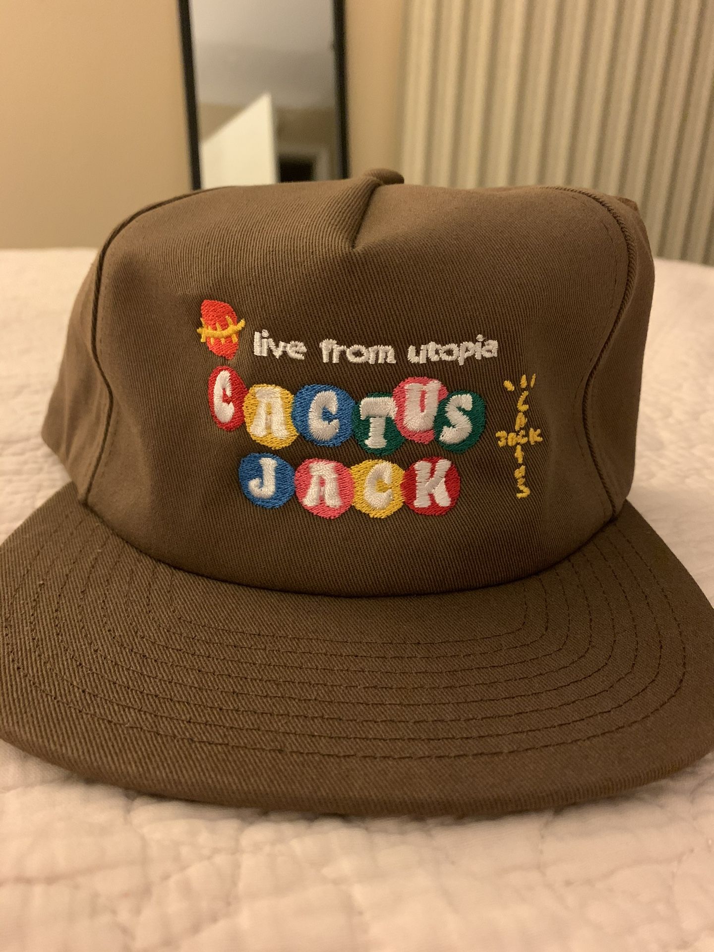 Cactus Jack Travis Scott Live from Utopia Hat for Sale in Orange