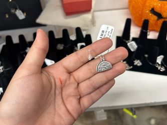Sterling Silver Love Heart Charm Pendant